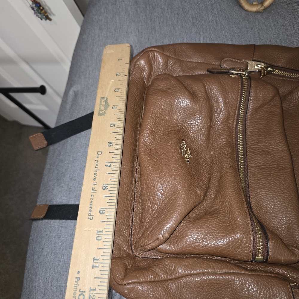 🎒 Brown Coach Leather Classic Backpack - Preloved Condition - Picture 11 of 12
